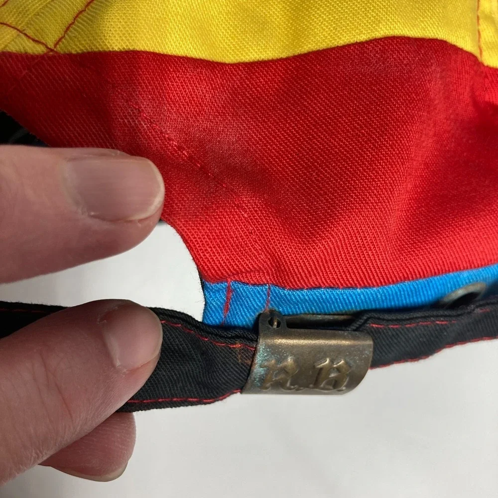 Rowing Blazers New York Hat Cap Adult Blue Red Yellow Rugby Adjustable  FLAW